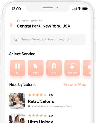 Salonza - Multi Salon Appointment Booking App, Spa Booking App at opus labworks